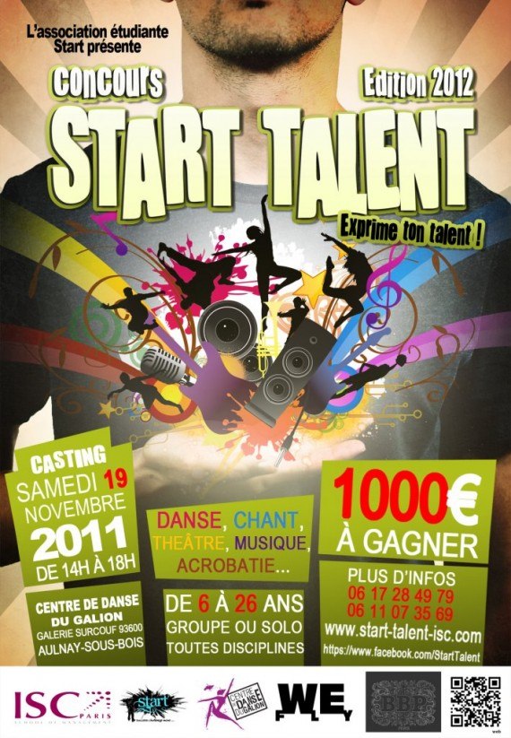 Aulnay sous Bois concours  Start  Talent  pour promouvoir 