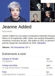 Fiche Google de Jeanne Added