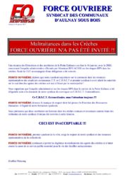 thumbnail of communiqué enquête administrative crèches FO pas invité 18 01 2017.compressed