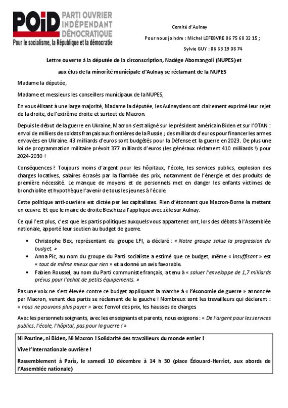 thumbnail of lettre ouverte députée élus Aulnay